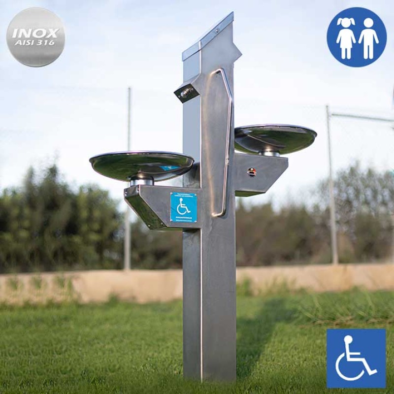 Font urbana Inclusiva per beure FX-03 inox